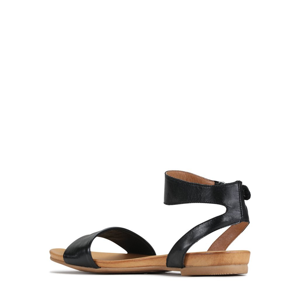 LAUREN - EOS Footwear - Ankle Strap Sandals #color_black