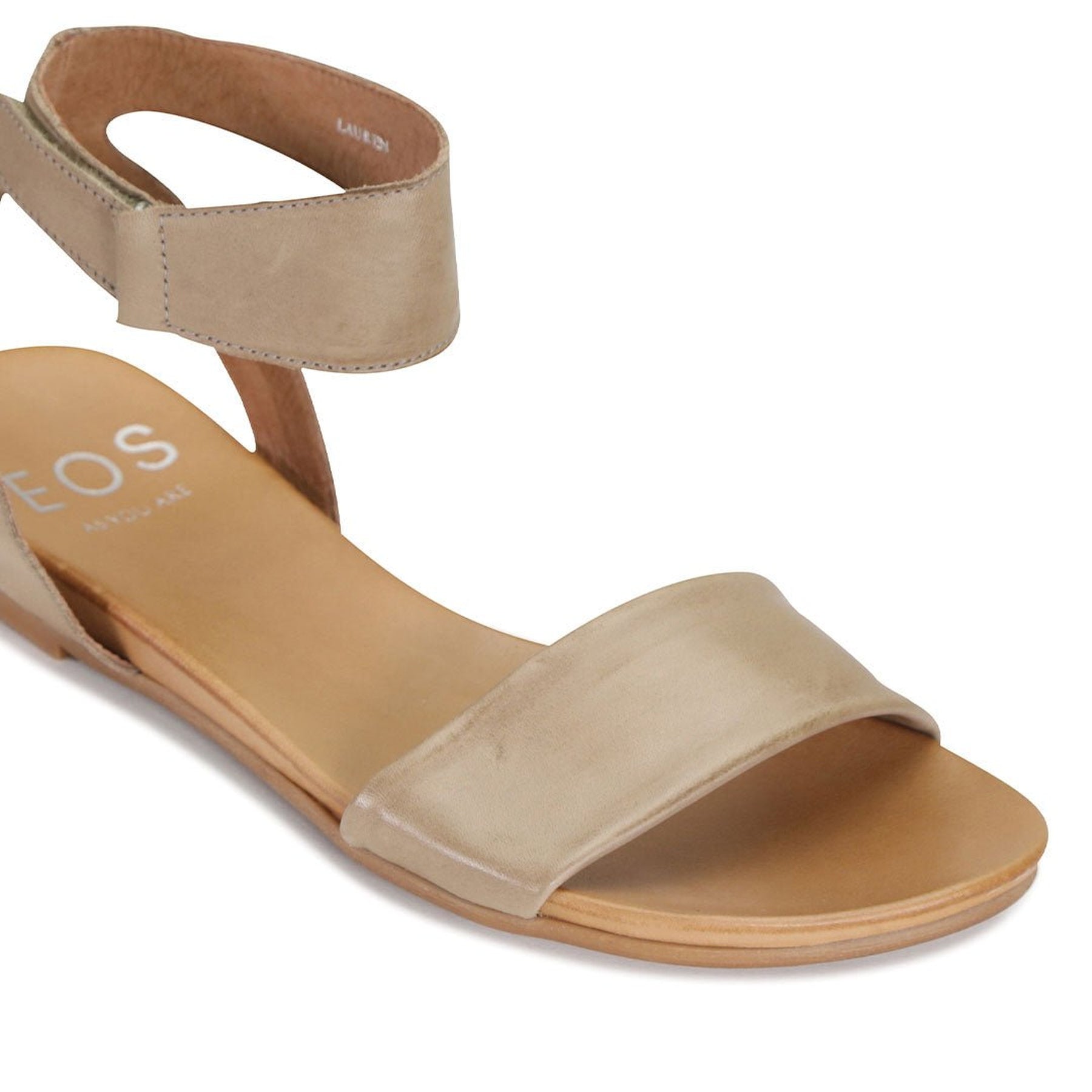 LAUREN - EOS Footwear - Ankle Strap Sandals #color_taupe