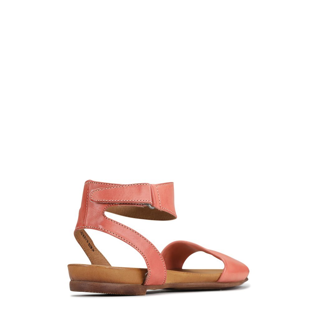 LAUREN - EOS Footwear - Ankle Strap Sandals #color_coral