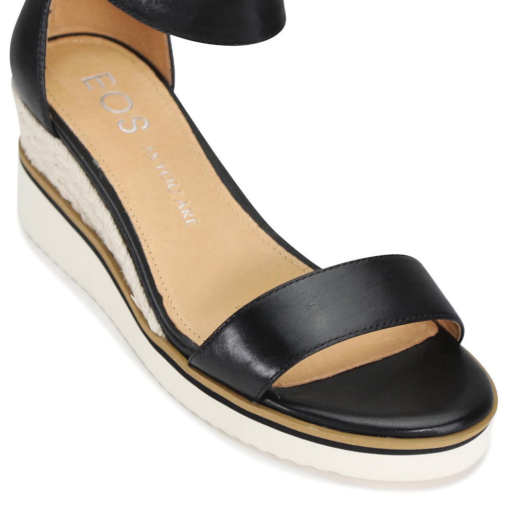 LAZY - EOS Footwear - Ankle Strap Sandals #color_black