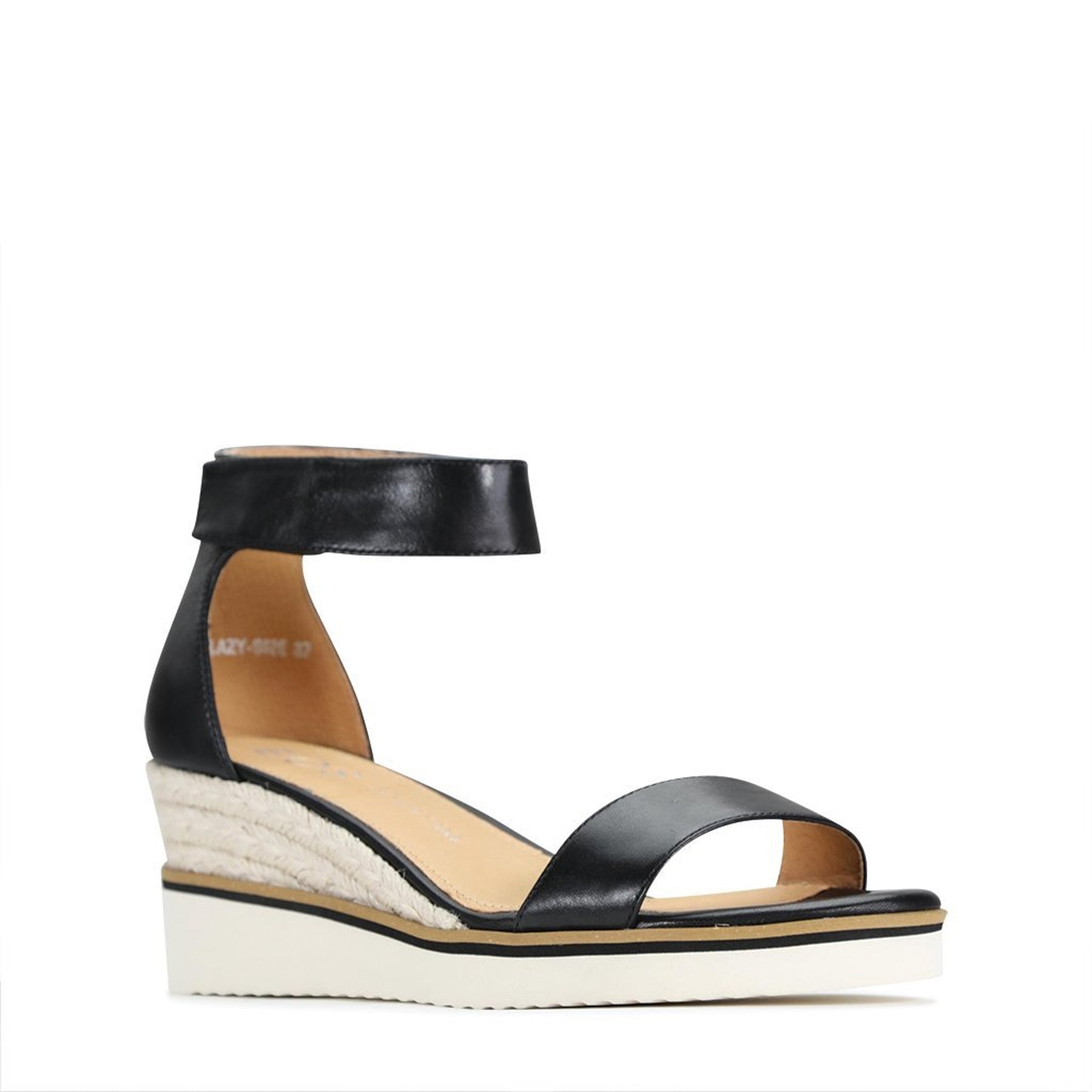 LAZY - EOS Footwear - Ankle Strap Sandals #color_black