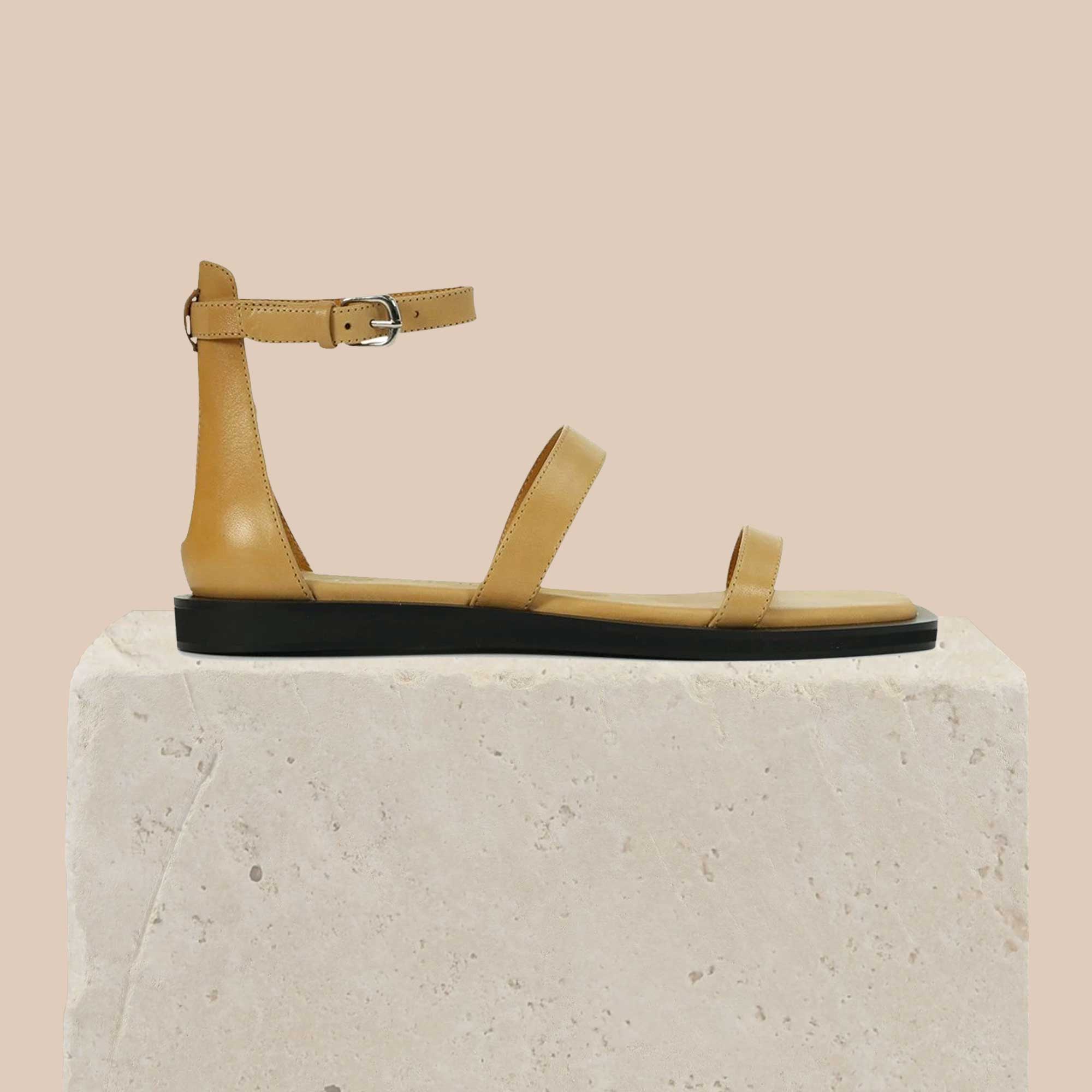 MISHELLE - EOS Footwear - Ankle Strap Sandals #color_tan