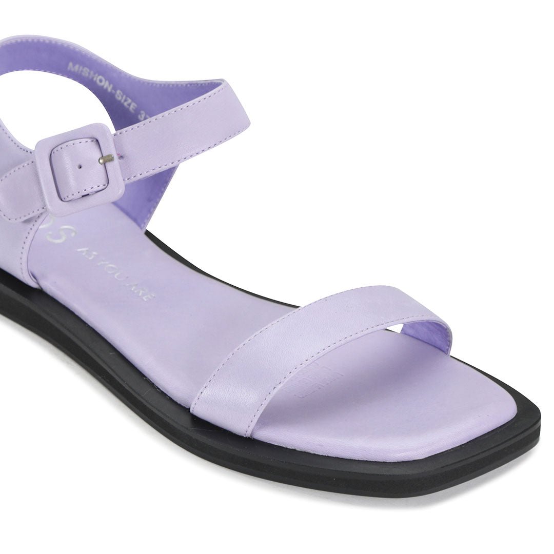 Mishon Leather Ankle Strap Sandals - EOS Footwear - Ankle Strap Sandals #color_lilac