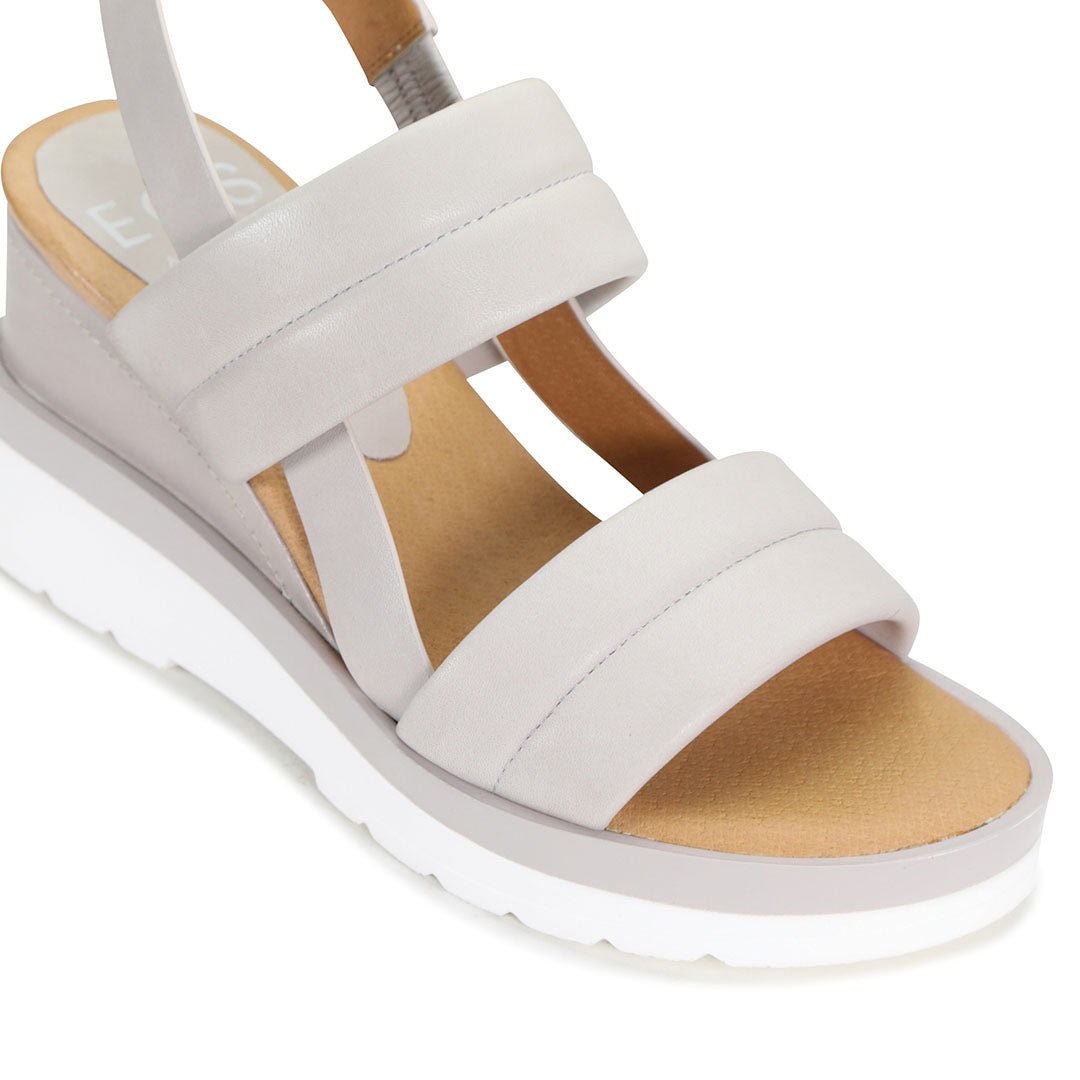 PADDED - EOS Footwear - Sling Back Sandals #color_Stone