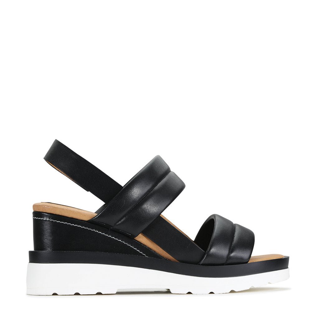 PADDED - EOS Footwear - Sling Back Sandals #color_black