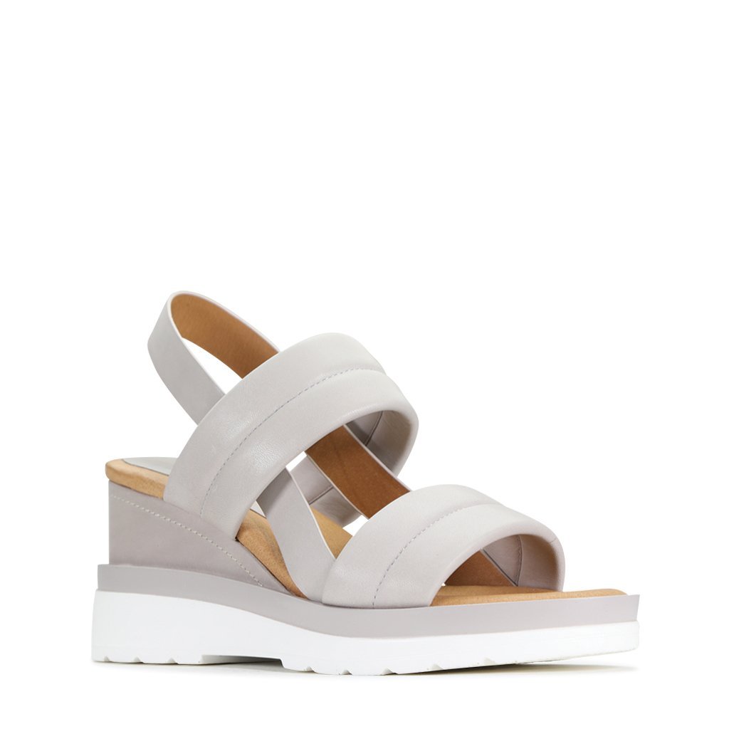 PADDED - EOS Footwear - Sling Back Sandals #color_Stone