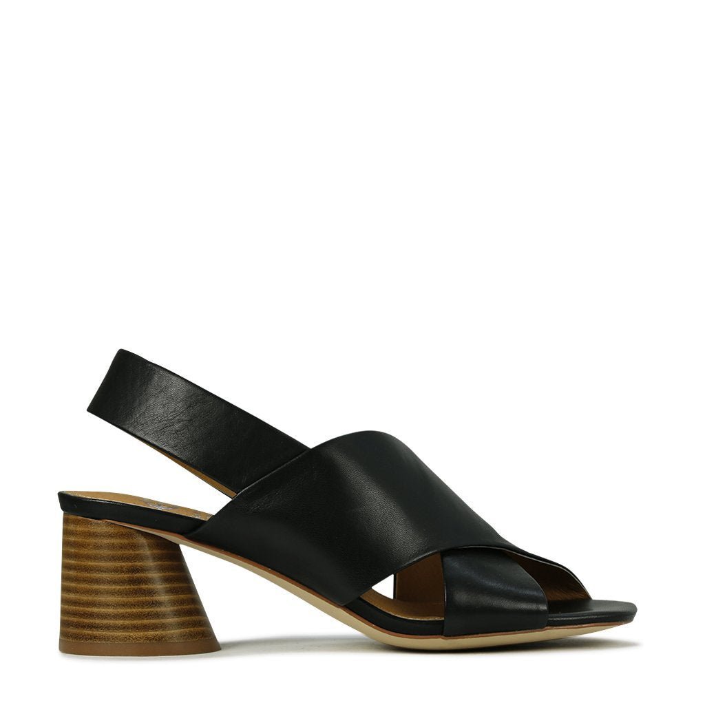 PETAL - EOS Footwear - Sling Back Sandals #color_Black