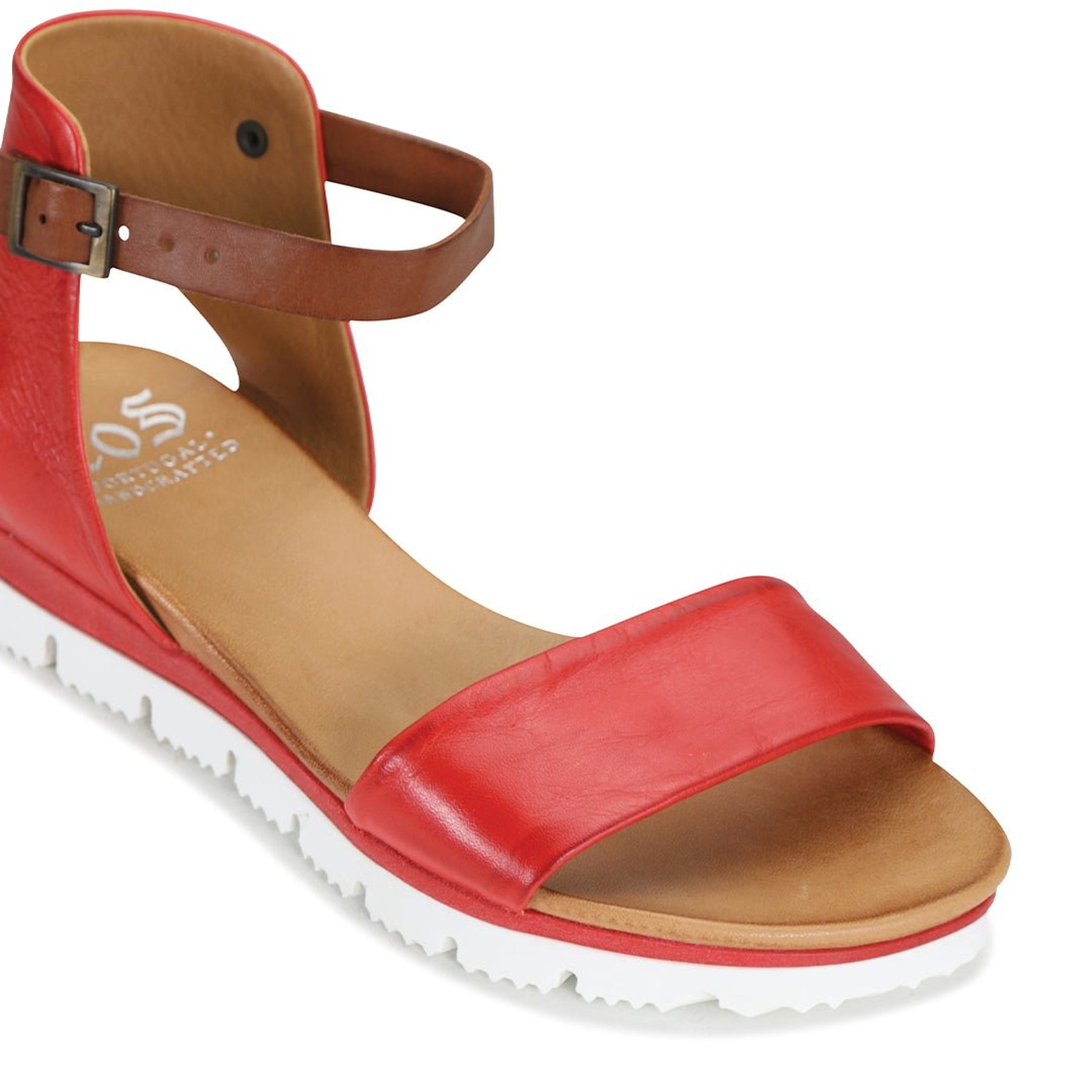 SODA - EOS Footwear - Ankle Strap Sandals #color_red