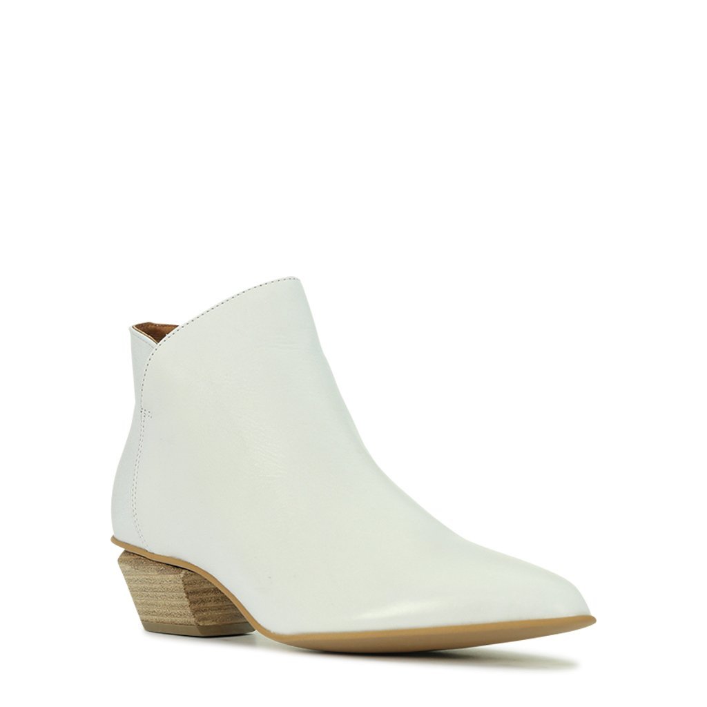 Weston Leather Ankle Boots - EOS Footwear - Ankle Boots #color_White