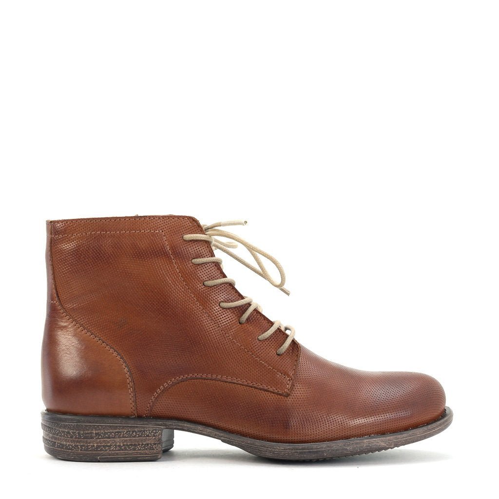 Witty Leather Ankle Boots - EOS Footwear - Ankle Boots #color_Brandy